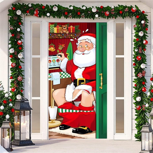 🎅 – Vánoční dekorace na dveře