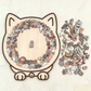 🎅🎄135dílné dřevěné puzzle ve tvaru kočky v barvách Morandiho🐱🎁