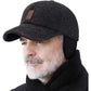 💖🔥🔥Ανδρικό χειμερινό καπέλο μπέιζμπολ - με ωτοασπίδες, ρυθμιζόμενο, παχύρρευστο για ζεστασιά