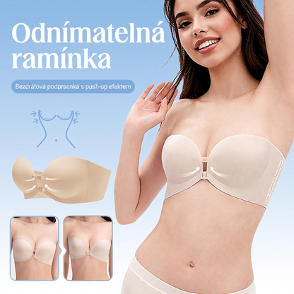 🌸Podprsenka se zapínáním vpředu a krásným výstřihem na zádech | Prodyšná a bez otlaků💃