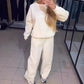 🔥Zimní 2024💖Dámská ležérní sportovní mikina s kulatým výstřihem a dvoudílné kalhoty Jogger Set