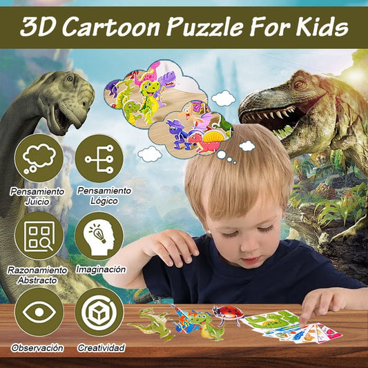 🎁🔥2025 Vzdělávací 3D kreslená skládačka