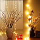 Pousbo® LED lampička z vrbového větvičky Lampička na baterie
