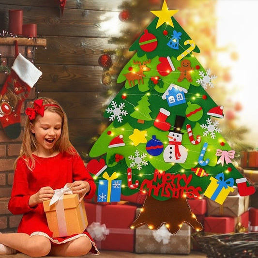 🎁Sada vánočních stromků DIY Felt🎄
