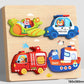 Vzdělávací dřevěné 3D puzzle