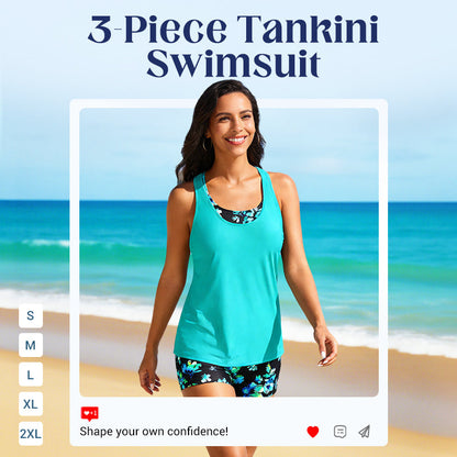 Dámské třídílné plavky typu tankini
