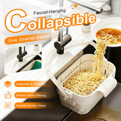 ❄️🍜Skládací odkapávací koš na dřez k baterii – Úspora místa hygienický a multifunkční
