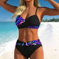 🌺👙 Dvoudílné bikiny s potiskem a zpevňujícím efektem –🌊Nezbytnosti pro dovolenou na ostrově–  platba při doručení💕
