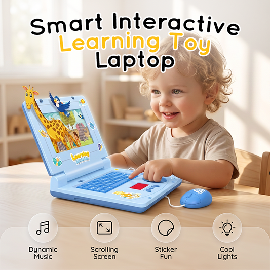 💻 Sleva 50 %! 🧸 Interaktivní hračka v podobě notebooku – se světly, zvuky a vzdělávacími hrami – podporuje kreativitu a motorické dovednosti prostřednictvím hry 🎵